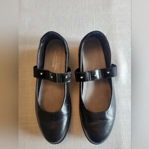 NAOT Black Mary Jane Flats with Studded Strap